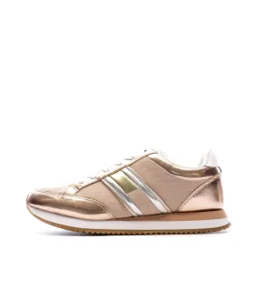 Baskets Rose Gold Femme Tommy Hilfiger Casual Retro