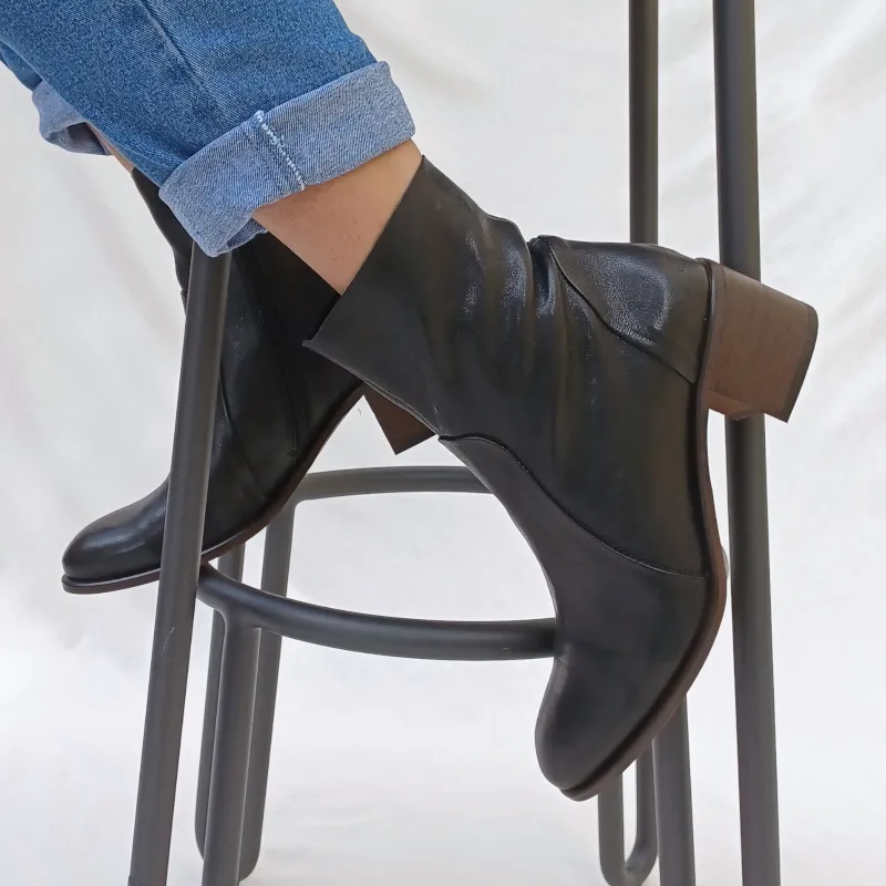 BOOTS Femme Cuir Talon ALIWELL - LE 133 CANNES