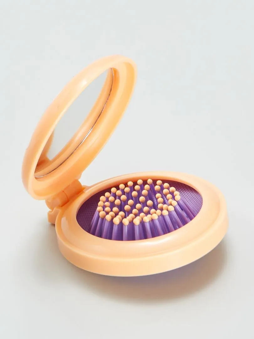 Brosse à cheveux ronde - Orange