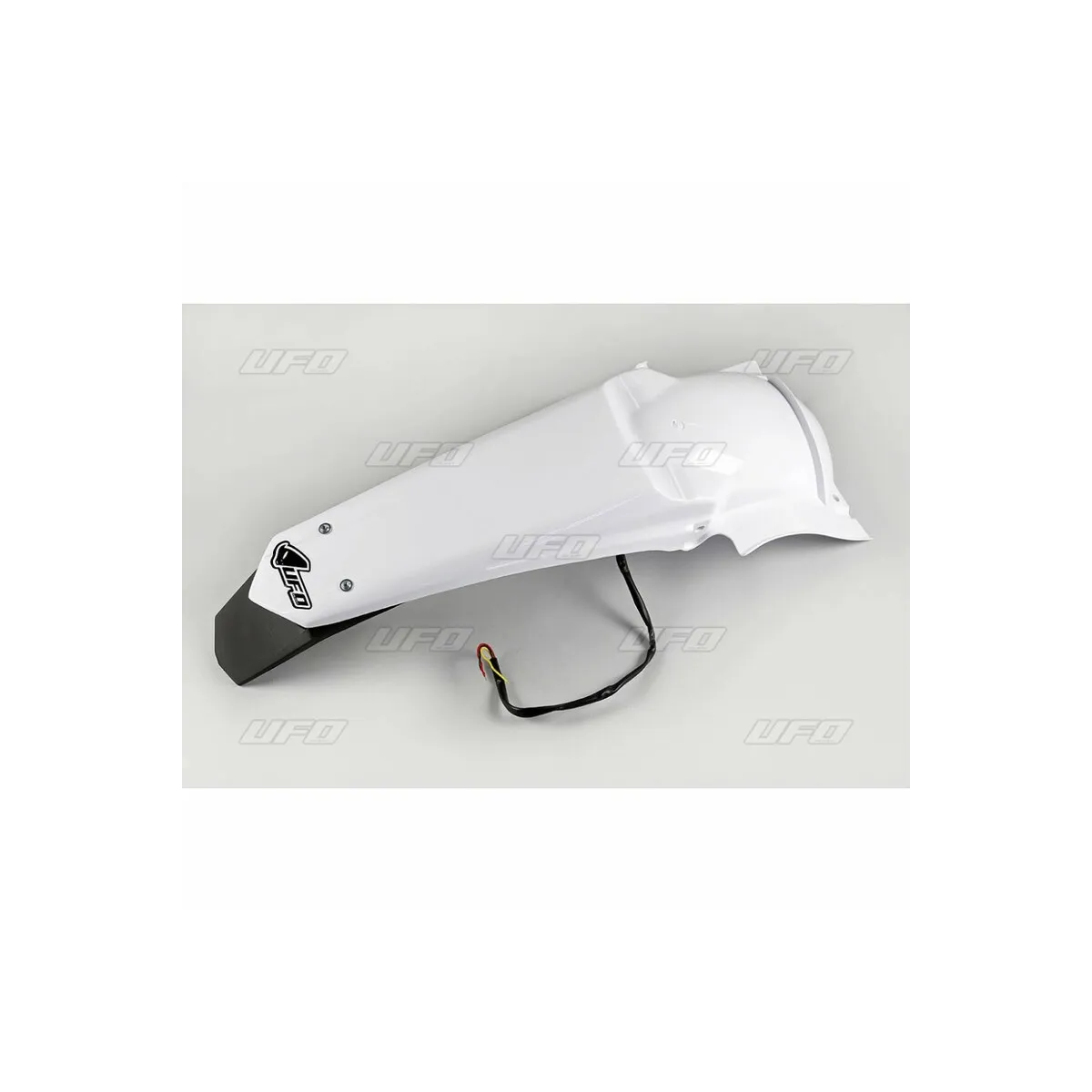 Garde boue arrière Enduro - Blanc - UFO Yamaha 250 WRF 2007-2014 / 450 WRF 2007-2011 (avec leds)