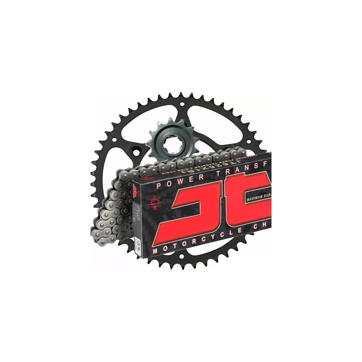 Kit chaine 428 acier JT - HONDA 100 CRF F 2004-2012