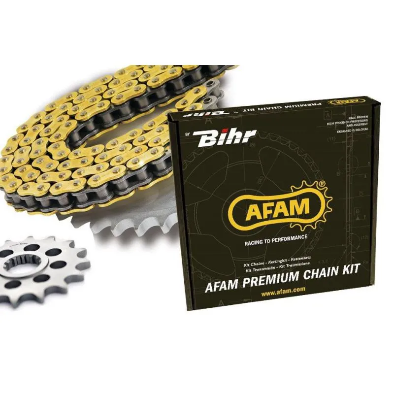 Kit chaîne AFAM 428R1 14/57 standard - couronne ultra-light anodisé dur