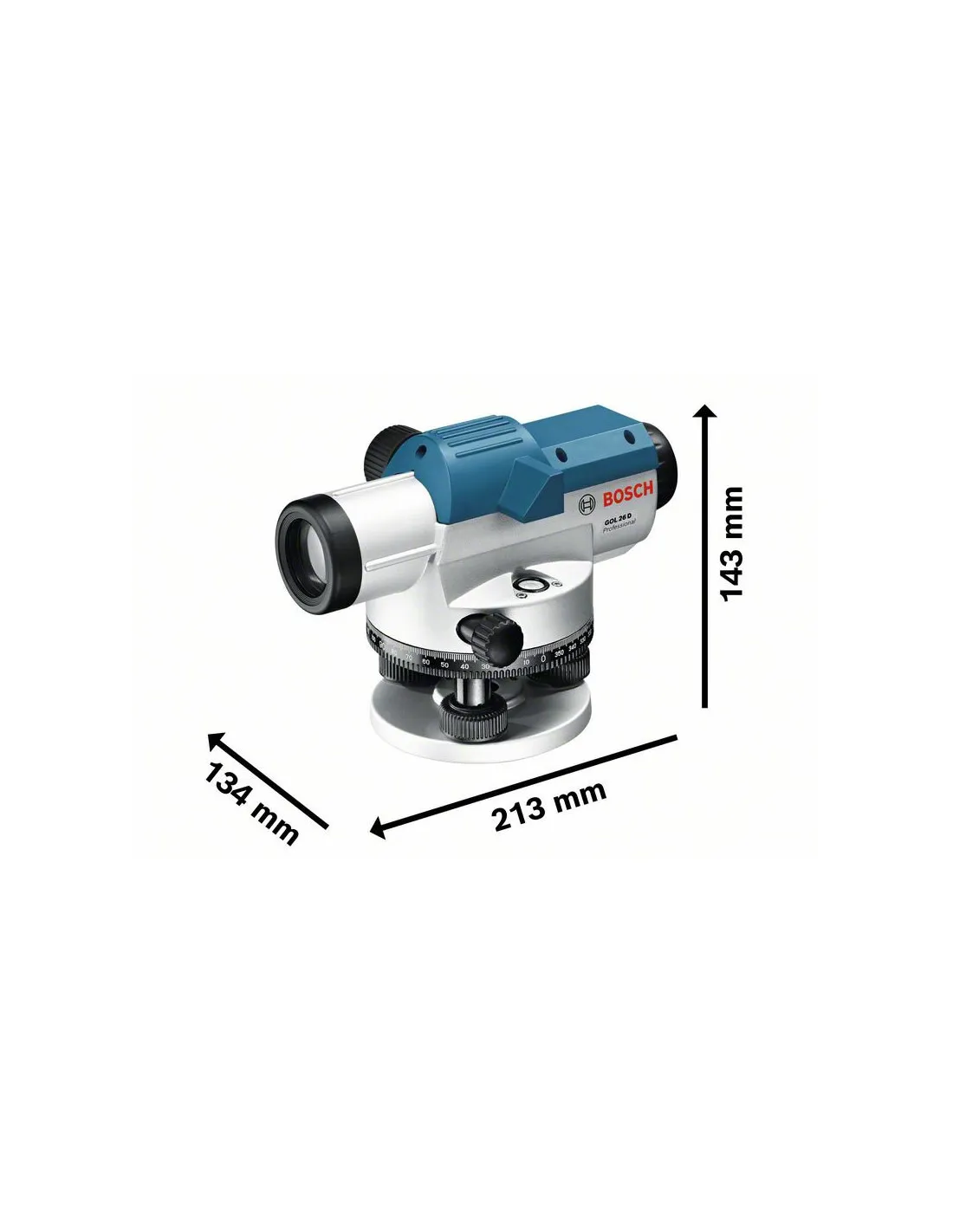 Niveau optique GOL 26 D + Trépied BT160 + Pige GR500 | 0601068002 - Bosch