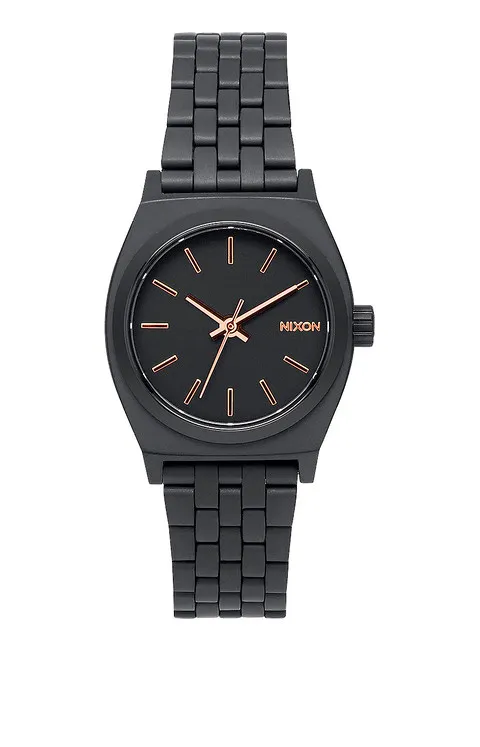NIXON - Small Time Teller All Black Rose Gold