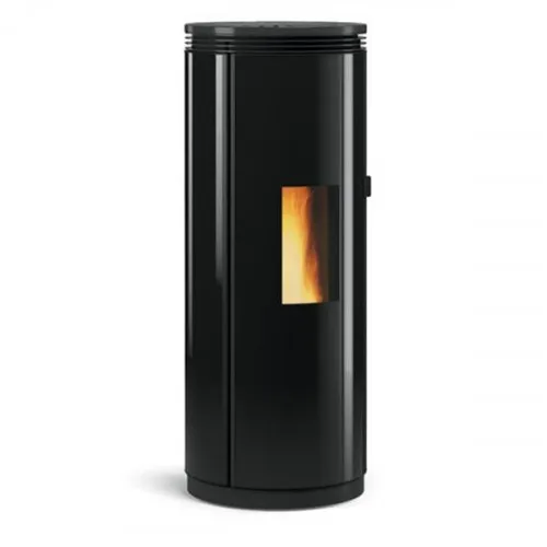 Nordica extraflame Poêle à granulés Pamela verre noir  - électroniq...