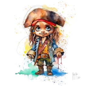 Papier collection Baby Jack Sparrow - Galerie d'Art Murciano - Montpellier