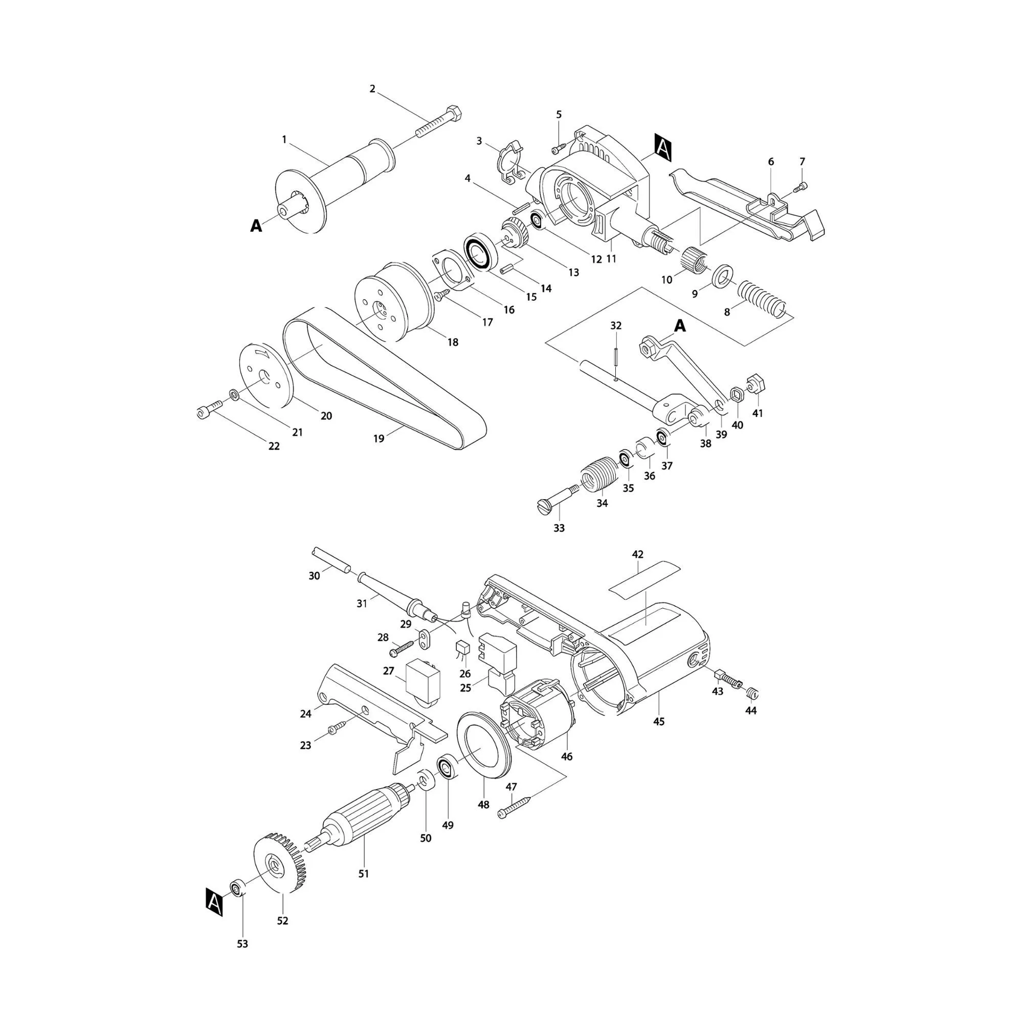 Pièces détachées Ponceuse Makita 9031
