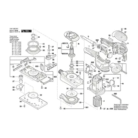 Pièces détachées Ponceuse vibrante BOSCH GSS 230 AVE 3601B92801