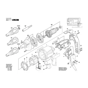 Pièces détachées Visseuse perceuse BOSCH GSR 6-25 TE 3601D41303