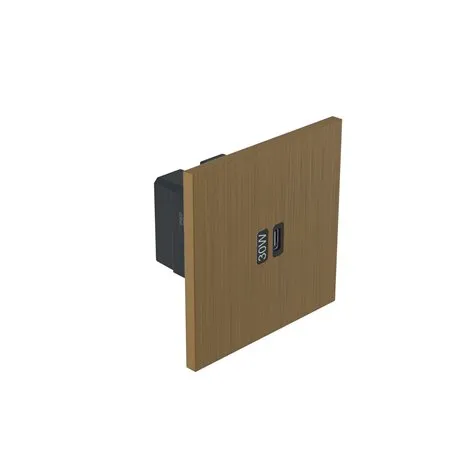 Prise USB Type C 3A 30W bronze Art d'Arnould univers Epure AR67323 par Legrand