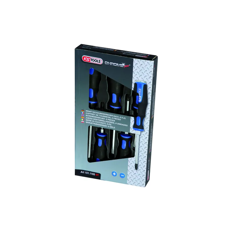 TOURNEVIS ERGOTORQUE MAX PLAT PZ BOITE DE 6