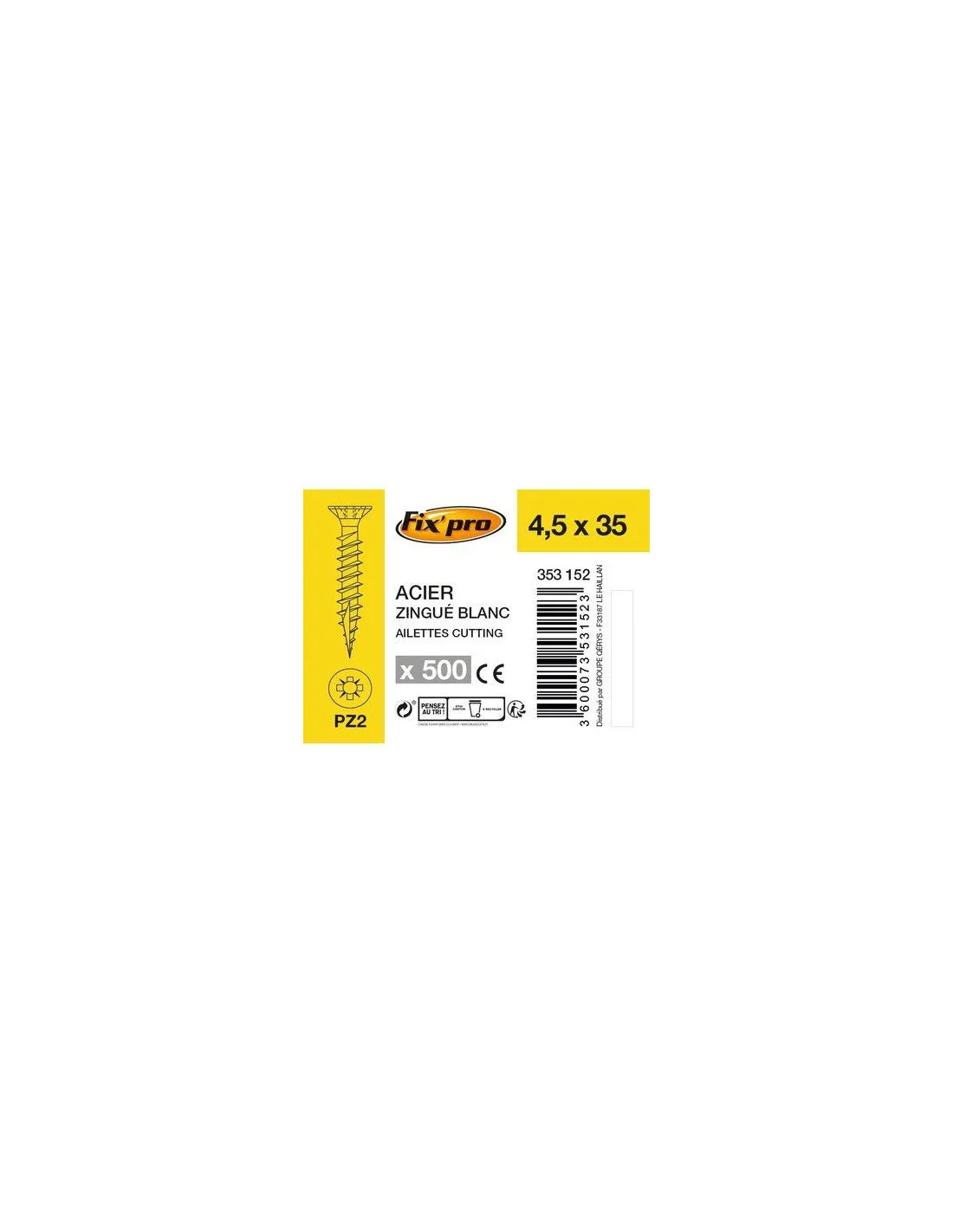 VIS AG.FTTF PZ+ 4,5X35 /500 FIXPRO FPRO101AC4535
